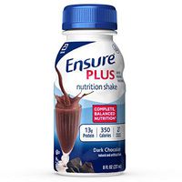 Ensure Plus Nutrition Shake with 13 grams of protein, Meal Replacement Shakes, Dark Chocolate, 8 fl oz (24 Count)