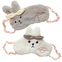 BUYITNOW 2 Pack Animal Sleeping Mask Rabbit Panda Unicorn Soft Plush Blindfold Cute Animal Eye Mask for Kids Teens Girls Women