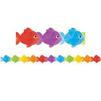 Teacher Created Resources Colorful Fish Die-Cut Border Trim