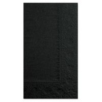 Hoffmaster 180513 Dinner Napkins, 2-Ply, 15 x 17, Black, 1000/Carton