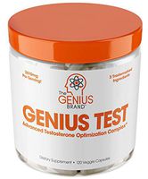 Genius Test - The Smart Testosterone Booster For Men | Natural Energy Supplement, Brain & Libido Support, Fat Loss | Muscle Builder with Ksm-66 Ashwagandha, Shilajit and Tongkat Ali, 120 Veggie Pills