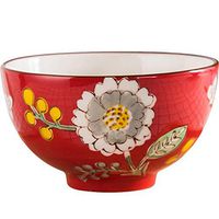 Bowl 4.5 Inch Rustic Style Home Porcelain Bowl Personality Hand-Painted Glaze Small Asian Bowl Cute Bowl Household tableware, retro bowl