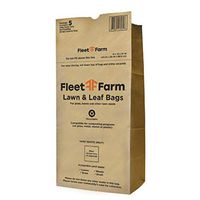 Self Standing Lawn and Leaf Heavy Duty Refuse Bags - 30 Gallon - Made in USA - 100% Biodegradable - 2 Ply Wet Strength Brown Kraft Paper - Size - 16x12x35 inches (5)