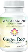 Dr.Clark Ginger Root Vegetarian Supplement 500 mg, 63 Tapioca Capsules
