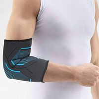 NEWBIT Elbow Brace Compression Sleeve , Breathable Elbow Elastic Support for Tennis Elbow, Tendonitis, Arthritis, Weightlifting (Blue, XL)