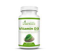 Vitamin D3 5000 iu in Non-GMO Cold Pressed Organic Extra Virgin Olive Oil 360 Count High Potency Mini Softgels by DureLife, Supports Bone Muscle and The Immune System Made in USA