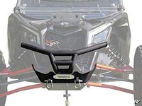 SuperATV Heavy Duty Winch Ready Front Bumper/Brush Guard for Can-Am Maverick X3 (2017+) - Black - SEE FITMENT BELOW