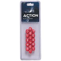 Plastic Pill Balls Set, Red
