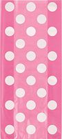Hot Pink Polka Dot Cellophane Bags, 20ct