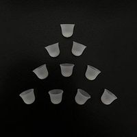 Jungle Care® Beanie Hat Shaped Comfortable CIC/ITC/ITE Silicon Ear Tip Domes, Could Fit a Par of RIC/RITE (Receiver in The Ear Canal) Models (S * 10pcs)