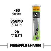 Science in Sport Go Hydro Tablets, Pineapple & Mango Flavored Hydration & Endurance Supplement Drink - 20 Tablets