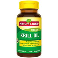 Nature Made Krill Oil 300 mg Softgels, 60 Count for Heart Health† (Packaging May Vary)