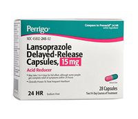 Perrigo Lansoprazole Delayed Release Capsules, Green, 28 Count