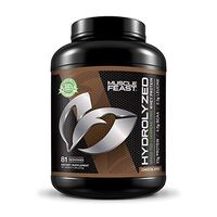 MUSCLE FEAST Grass Fed Hydrolyzed Whey Protein, All Natural, Hormone Free, Fast Digesting, 100% Pure, 23g Protein, 114 Calories (Chocolate, 5lb)
