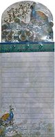 Punch Studio Jade Pattern Peacock Embellished Die Cut Magnetic List Pad, 61643