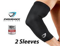 Endurance Shield 360 Compression Elbow Sleeve (2 pcs) - Large - Black