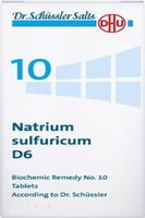 Dr. Schuessler salts 10 Natrium sulfuricum D6 Detoxification Excretion of fluids 200 tabs by DHU