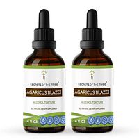 Agaricus Blazei Alcohol Tincture Extract, Organic Agaricus (Agaricus blazei murill) Dried Mushroom (2x4 fl oz)