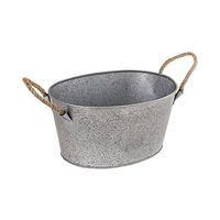 Elk-Home 626456 Meadowcroft - 15.75" Beverage Bucket, Galvanized/Natural Finish
