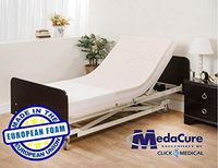 Pressure Redistribution Foam Hospital Bed Mattress - 3 Layered Visco Elastic Memory Foam - 80" x 36" x 6" - Hospital Grade Nylon Cover Included - by Medacure