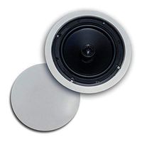 CT Sounds 8 Inch in-Ceiling Home Audio Speaker- 2-Way Weatherproof, 8-Ohm Impedance, 80W (RMS) | 160W (MAX) Power Per Speaker, Silk-Dome Tweeter with Circular Protection Panel - Bio in-Ceiling 8
