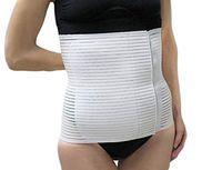EGi ® High Quality Cotton Blend Abdominal Post Surgery Wrap Postpartum Recovery Compression Belt for Men and Women. Proudly Made in Italy. (3 (Waist 23.5''/29''))