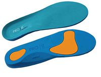 PRO 11 WELLBEING Dual Shock Orthotic Sports Insole Balance Correction and Rigid Support Base for Over Pronation and Plantar Fasciitis 6/7.5 UK Blue