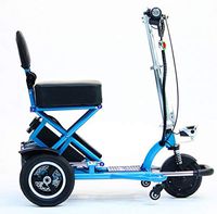 Enhance Mobility - Triaxe Sport Portable Folding Scooter - 3-Wheel - Blue
