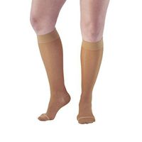 Ames Walker AW Style 18 Sheer Support 20 30 CT Knee High Stockings Beige XL Wide