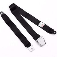 LRWSB 130cm 2-Point Universal Aircraft Seatbelt Trains Forklift Big Man Seat Belt Golf Cart Safety Belt