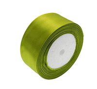 ATRibbons 50 Yards 1-1/2 inch Wide Satin Ribbon Perfect for Wedding,Handmade Bows and Gift Wrapping,25 Yards/Roll x 2 Rolls (Olive Green)