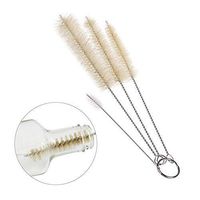Tube Brush Set For Cleaning Tools , 4PCS Mini Nylon Pipe Cleaning Brushes , Food Grade Multipurpose Bottle Jars Brush ,  For Drinking Straws , Glasses ,  Keyboards , Jewelry Cleaning , Sewing Machines