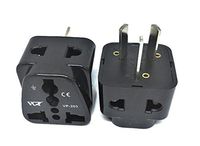 VP-203B USA to Australia/New Zealand/China 2-Outlet Plug Adapter Enables Use of Multiple Products with One Plug Adapter