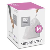 simplehuman Code M Custom Fit Drawstring Trash Bags, 45 Liter / 12 Gallon, 100-Count Box