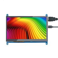 Screen for Raspberry Pi, Aibecy 7 Inch HD IPS Capacitive Touchscreen Display 1024x600 Resolution Small Portable Monitor with USB HD Interface