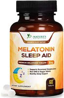 Chewable Melatonin Sleep Aid for Adults, Extra Strength Sleeping Pills 3mg - Easy to Take, Fast Absorption, Made in USA, Non Habit Forming Natural Sleep Supplement - 60 Tablets