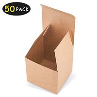 HAISEN Cupcake Boxes 4x4x4 inch（50Pack） Paper Gift Boxes with Lids for Gifts, Crafting, Decorative