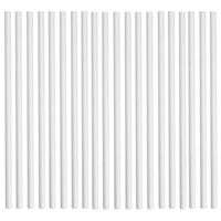 Rink Drink Biodegradable Paper Drinking Party Wedding Celebration Straws - Solid White - Party Wedding Celebration Pack of 100