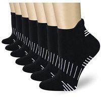 Bhinego Compression Socks Women and Men, Ankle Compression Socks, Running Socks(6 Pairs),Arch Support Flight Travel Nurses (7 Pairs-Black, Large/X-Large)