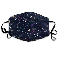 Women & Men Earloop Half Face Face Ma.SKS Face Ma.sk Dustproof Mouth-Muffle - Cool Soft Windproof Hiking Mouth Ma.sk for Kids Youth Boys Girls (Galaxy Constellation)