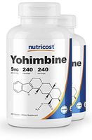 Nutricost Yohimbine HCl 5mg, 240 Capsules (2 Bottles) - Extra Strength - Gluten Free & Non-GMO