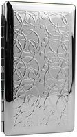 Silver Rings (Half Pack 120s) Metal-Plated Cigarette Case & Stash Box with Mirror