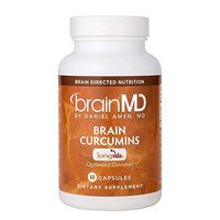 Dr. Amen brainMD Brain Curcumins - 500 mg, 60 Capsules - Memory & Cardiovascular Support Supplement, Promotes Healthy Stress Response, Antioxidant - Gluten-Free - 60 Servings