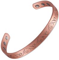 MAGNETJEWELRYSTORE Magnetic Therapy Copper Bracelet High Power Vineyard