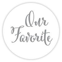 Our Favorite Wedding Stickers, Choose Your Colors, Wedding Favor Stickers (344-SR)