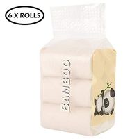 willstar 6 Rolls Toilet Paper 100% Native Wood Pulp Soft Biodegradable Bath Tissue Paper 4 Ply Paper Towels Rolls Super Soft White Toilet Paper for Household Use