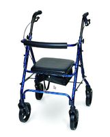 Deluxe Aluminum Rollator, Marble Blue