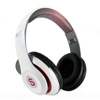 Bluetooth Headphones Over Ear, Hi-Fi Stereo Wireless Foldable Headset, Soft Earmuffs, with Volume Song Phonecall Button Control, Built-in Mic Earphones for PC/Cellphone (White)