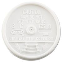 Dart Sip Thru Lids, Fits 6-10oz Cups, White - Includes 1000 per case.