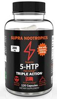 5-HTP 200mg X 120 Capsules (Double Strength) > Improves: Mood and Sleep Quality Supra Nootropics
